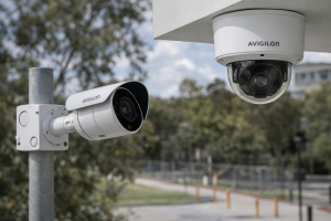 Avigilon H6SL bullet and dome cameras installed outdoors