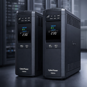 CyberPower PFC Sinewave UPS units in a server room environment