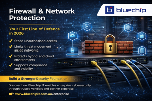 Firewall and network protection infographic for enterprises