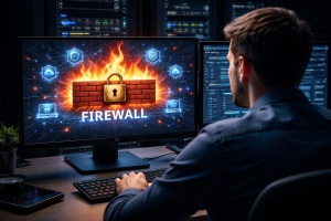 Firewall monitoring on enterprise computer system