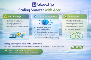 caling SMB IT with Acer business solutions and Bluechip IT support.
