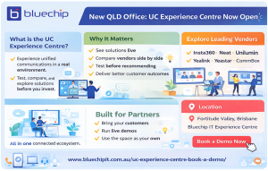 New QLD office UC Experience Centre overview infographic