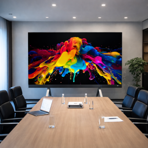 Unilumin UTV SC COB LED in conference room.