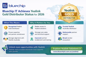 Bluechip IT achieves Yealink Gold Distributor status for 2026 infographic
