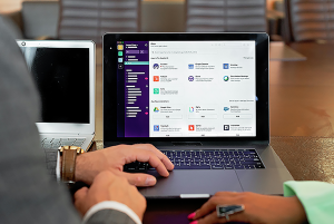 CommBox collaboration tools on laptop for modern workspaces