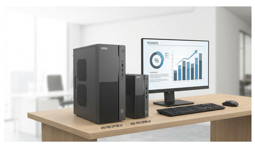 MSI PRO DP180 AI and PRO DP80 AI Series desktop system