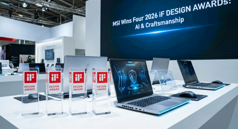 MSI's 2026 iF DESIGN AWARD-winning products combine performance with design excellence