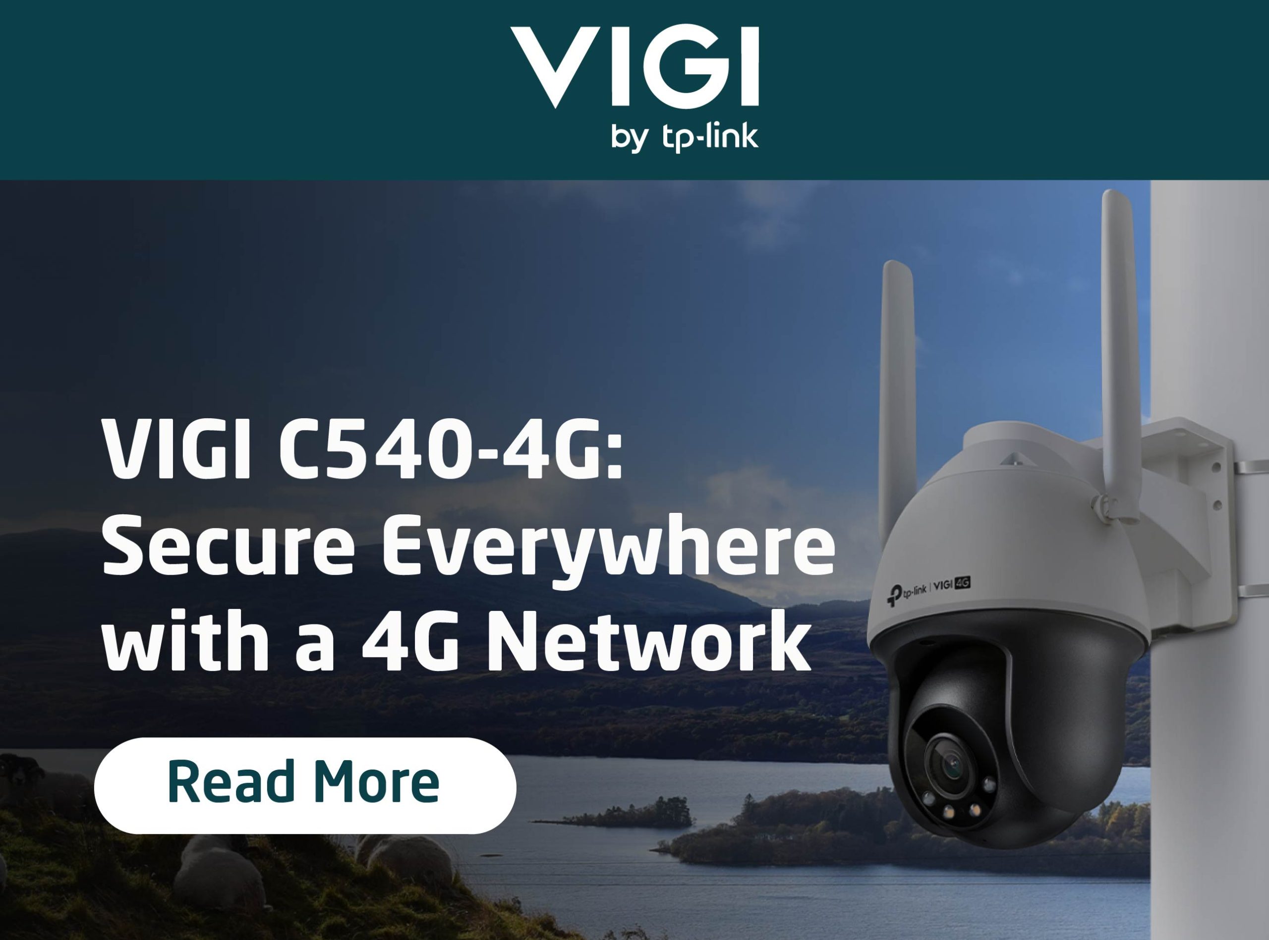 VIGI C540-4G 4G outdoor security camera for remote monitoring and wireless surveillance.