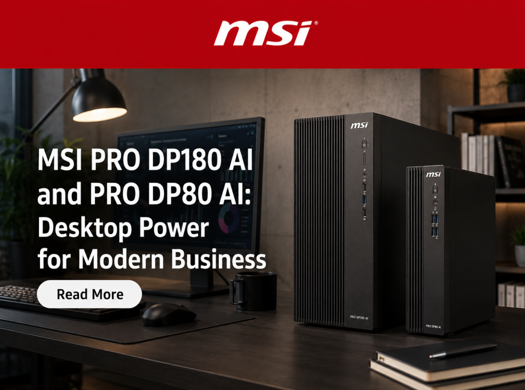 MSI PRO DP180 AI and PRO DP80 AI Series desktop system
